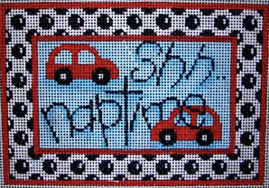 KC218 Shh Naptime Cars and Dots Sign