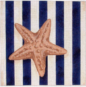 D0709 Starfish and Stripes Square