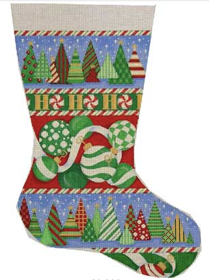 CS280 Trees and Ornaments Stocking