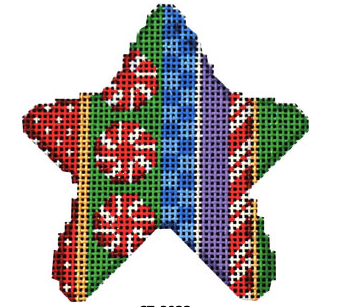 CT2033 Peppermint Stripe Mini Star
