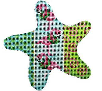 CT1762 Checks, Flamingos and Swirls Starfish