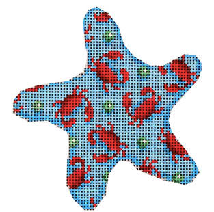 CT1756R Red Crabs Starfish Ornament