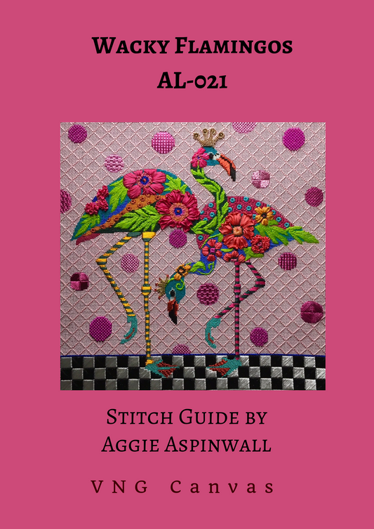 AL-021 Wacky Flamingos Stitch Guide