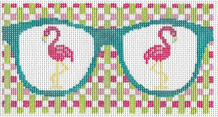 TS096 Flamingos Eyeglass Case