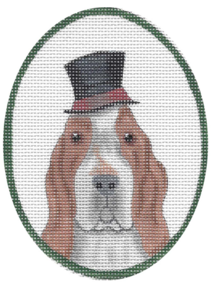 GD-XO11 Basset Hound with Top Hat