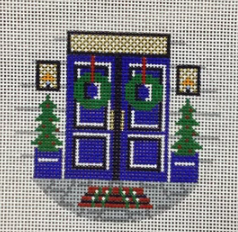 KCD1147 Christmas Front Door Round