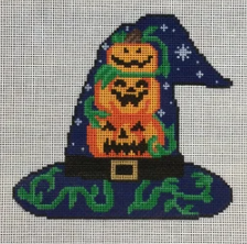 KCD1204 Three Pumpkins Witch's Hat