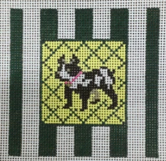 KCD2128 French Bulldog on Stripes