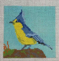 KCD2159 Blue Bird with Yellow Breast