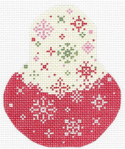 KCN1430 Red Velvet Snowflake Pear