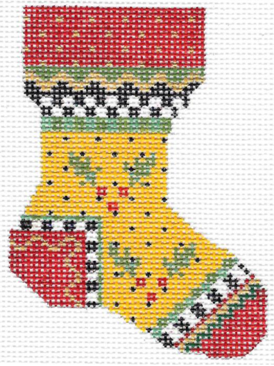 KCN50 Yellow Holly Mini Sock