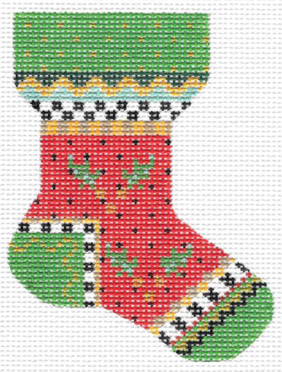 KCN516 Red Holly Mini Sock