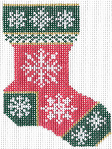 KCN535 Christmas Snowflake Mini Sock