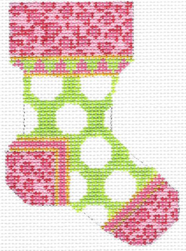 KCN732 Kiwi Grand Polka Dot Mini Sock