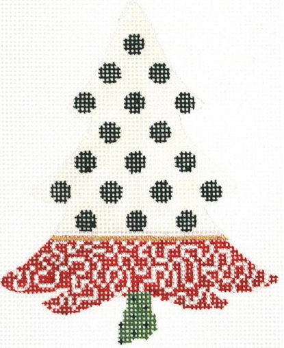 KCNT20 Black and White Polka Dots Tree