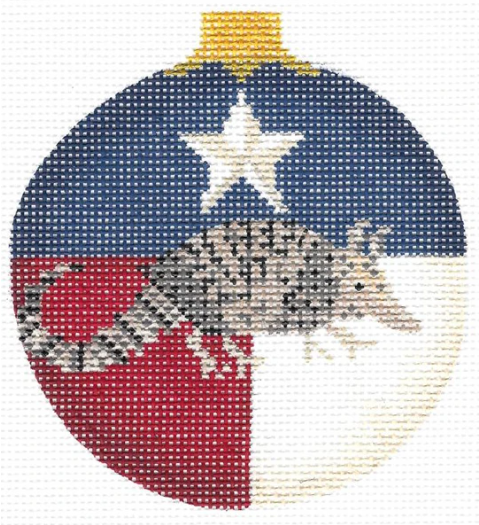 KCNTX05 Texas Armadillo Ball Ornament