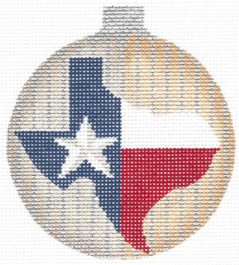 KCNTX06 State O' Texas Ball Ornament
