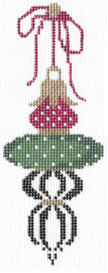 KCV102 Forest and Cranberry Triple Onion Ornament