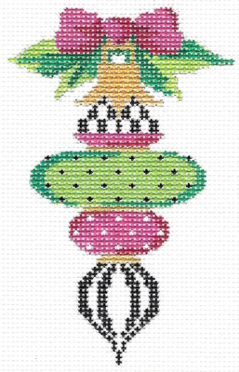 KCV108 Pink Triple Onion Ornament