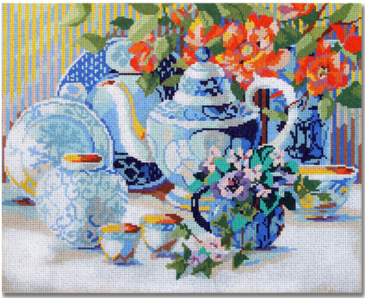 KDS-PL18 Blue and White Tea Time