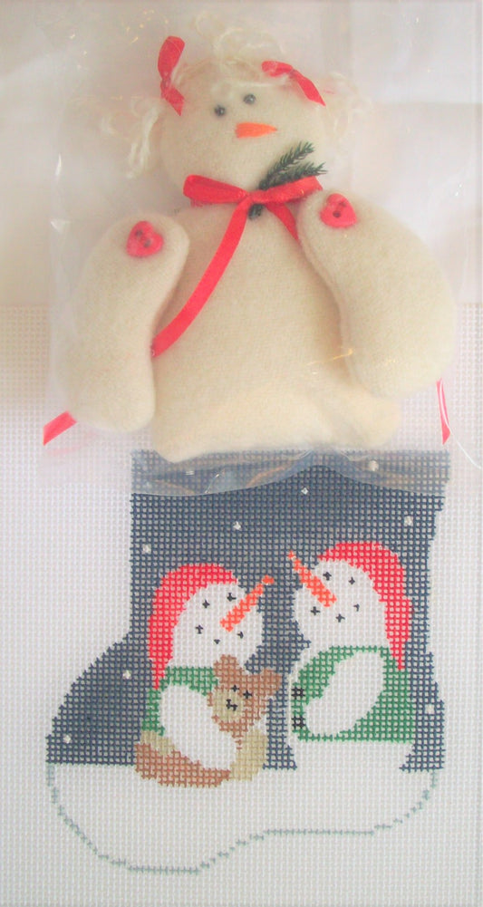 CM243 Snowkids Mini Sock with Snowgirl Insert