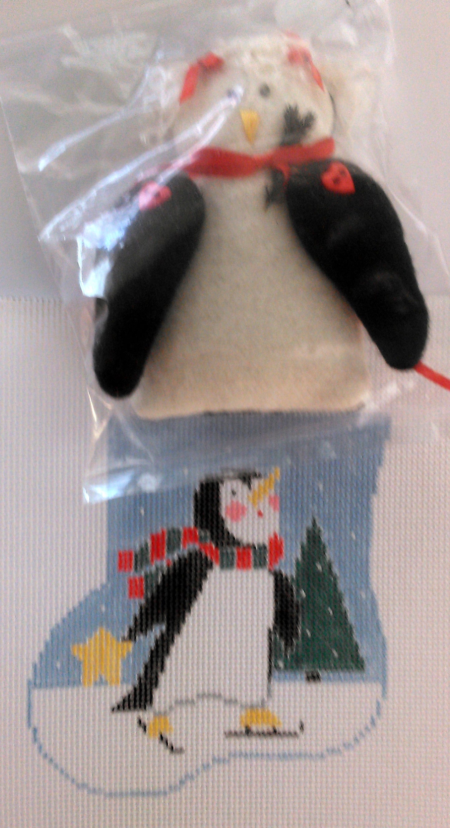 CM264 Skating Penguin Mini Sock with Penguin Insert