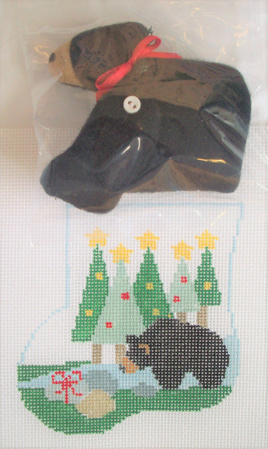 CM300 Bear in Trees Mini Sock with Bear Insert