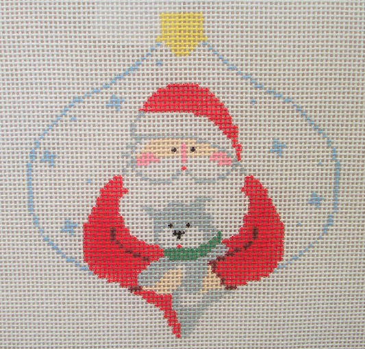 CO276 Santa with Kitty Bauble