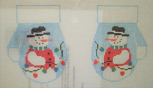 CO627 Snowman Mittens with Stitch Guide