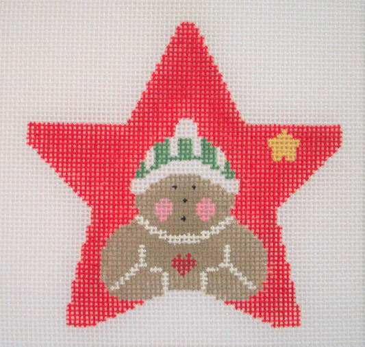 ST423 Gingerbread on Red Star