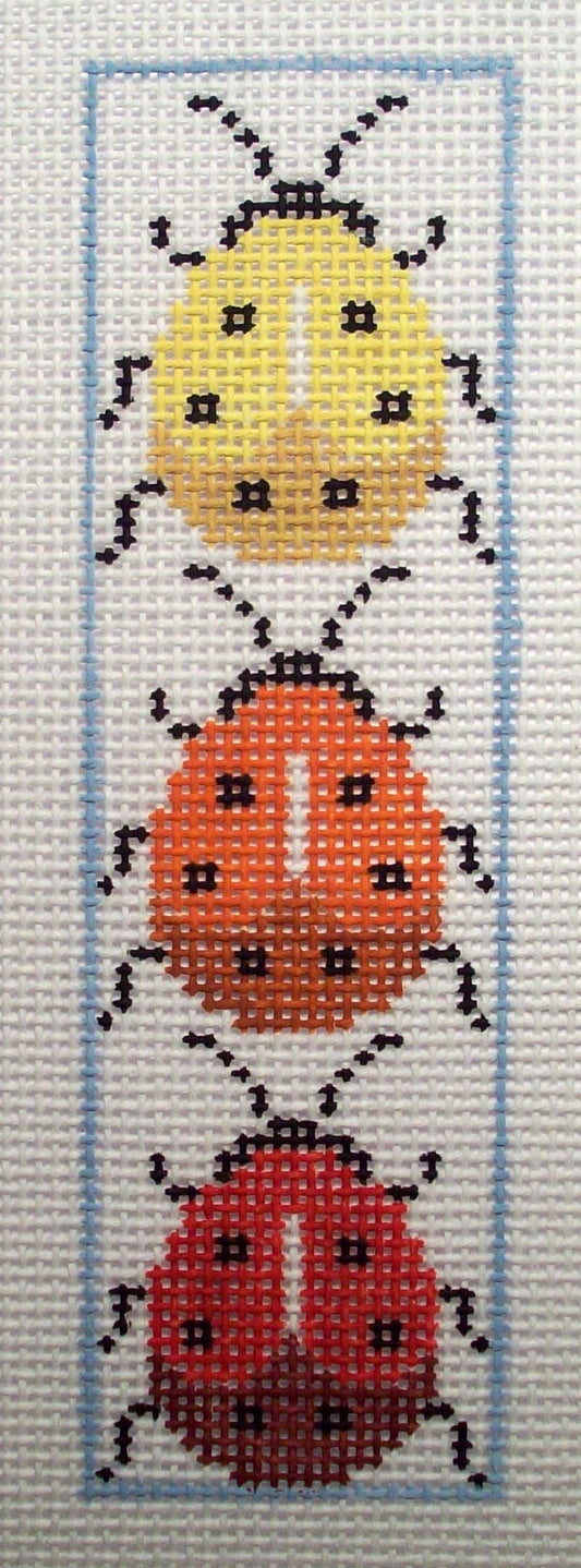 BK125 Three Large Ladybugs Bookmark