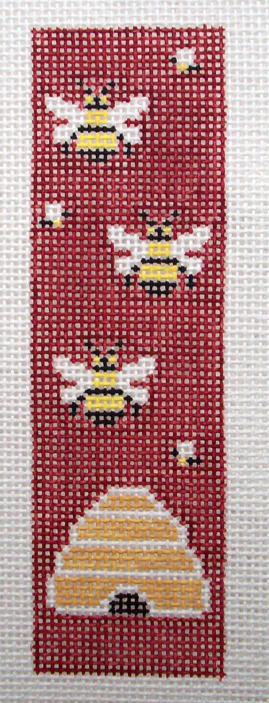 BK128 Three Bees with Hive Bookmark