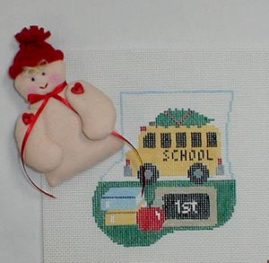 CM320 School Bus Mini Sock with Boy Insert