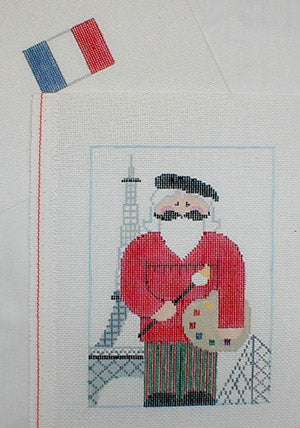 CX201 French Artist Santa with Stitch Guide