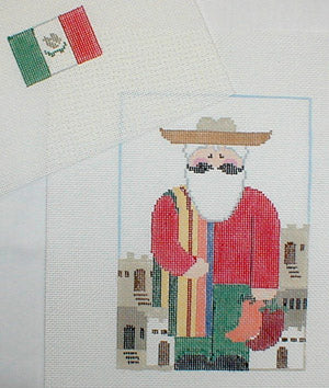 CX207 Mexican Serape Santa with Stitch Guide