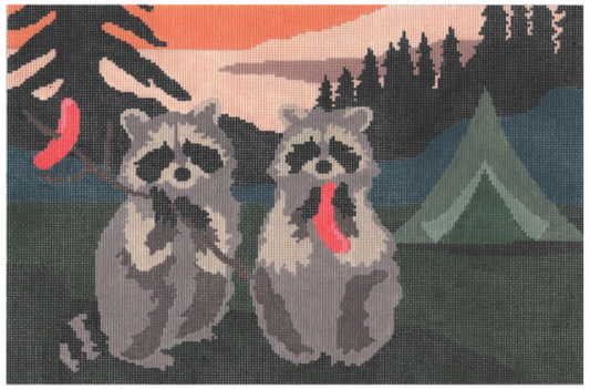 LRE-PL34 Camping Raccoons