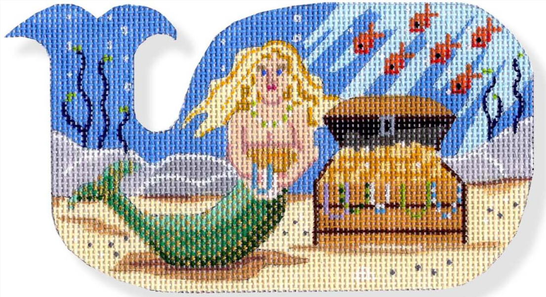 MBM-XO18 Mermaid with Treasure Chest - Whale Shape