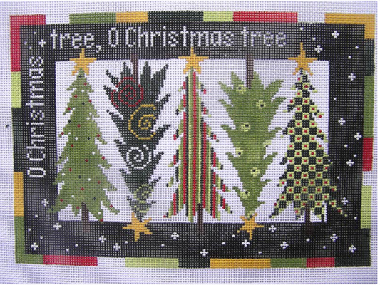 P-F-004 Five Christmas Trees