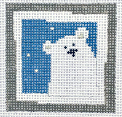 P-SM-027 Polar Bear - Dark Blue