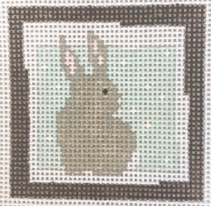 P-SM-038 Bunny - Blue Background