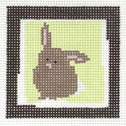 P-SM-039A Bunny - Yellow Background