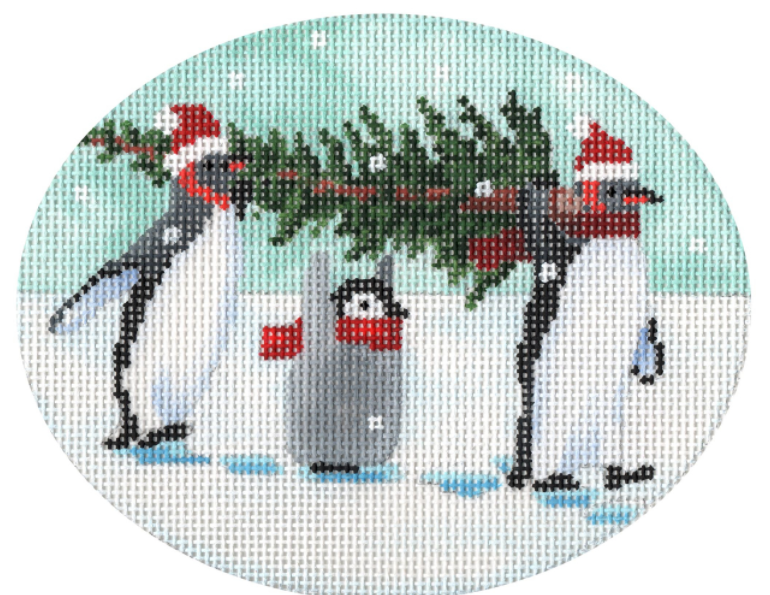 SC-XO42 Penguins Bringing Home the Tree