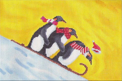 SC-PL44 Penguins Sledding