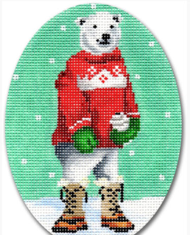 SC-XO19 Polar Bear with Red Sweater