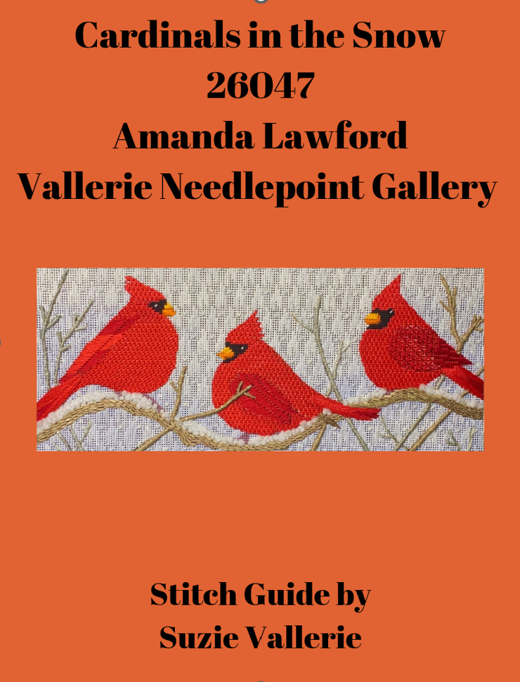 26047 Three Cardinals in the Snow Stitch Guide