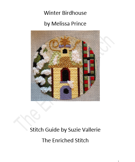A141 Winter Birdhouse Stitch Guide